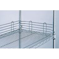 OFM X5 48 Wire Metal Anti Slide Wire Shelf Side Plate in Chrome