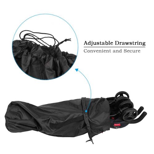  OFNMY Umbrella Stroller Travel Bag Gate Check Bag for Airplane 45x12x16 inch 600D Nylon Waterproof Baby Stroller Bag