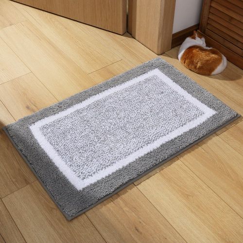  OFamily Kitchen Rugs, O Family Microfiber Non Slip Kitchen Doormats Rubber Backing Bathroom Area Rugs Set,19.7-Inch By 31.5-Inch