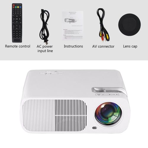  OGIMA BL20 Video Projector,2600 Lumens Home Cinema Theater 5.0 Inch LCD TFT Display Support 1080P HD 3D with 1-Year Warranty