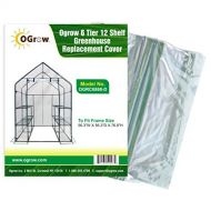 oGrow 56.3 x 56.3 x 76.8-inch 6-Tier 12-Shelf Greenhouse Replacement Cover by OGrow