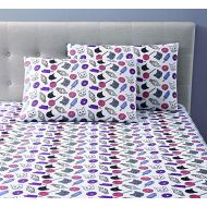 OH, HELLO Bed, Cats & Junkfood, 2 Pc, Twin Sheet Set,