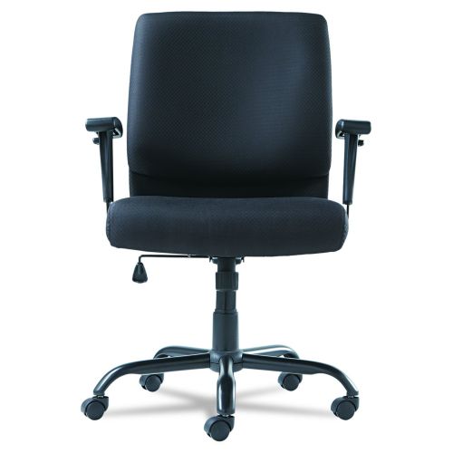  OIF BT4510 Big and Tall Swivel/Tilt Mid-Back Chair, Height Adjustable T-Bar Arms, Black