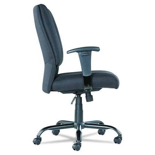  OIF BT4510 Big and Tall Swivel/Tilt Mid-Back Chair, Height Adjustable T-Bar Arms, Black