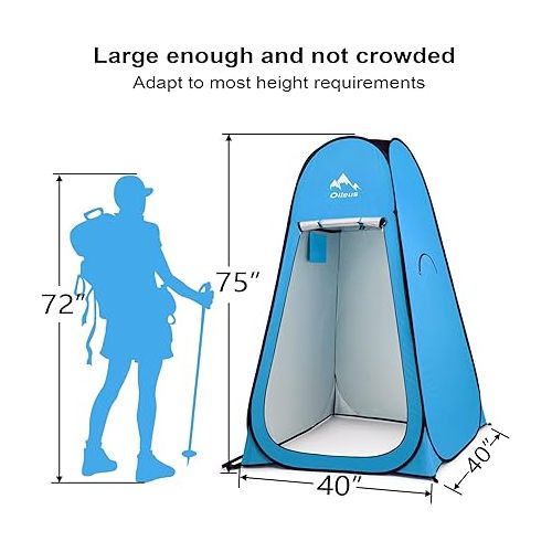  Oileus Pop Up Privacy Tent Portable Shower Tent Beach Changing Room Privacy Tent Camp Toilet Instant Privacy Shelters - Camping Beach Hiking Fishing