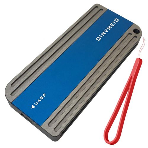  OINVMEIO NVMe M.2 Enclosure,PCIE M.2 to usb3.1 SSD Aluminum Hard Disk Case, Support 2230-2280 (M Key) SSD,with USB-C to USB-A Cables