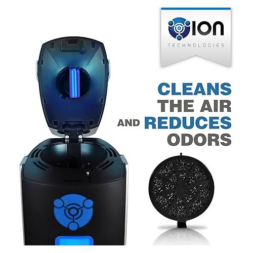  B-1000 Permanent Filter Ionic Air Purifier Pro Ionizer with UV-C, New (Black)