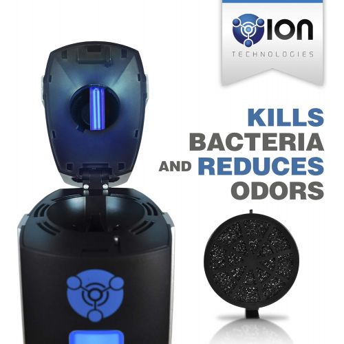  Visit the OION Technologies Store OION Technologies B-1000 Permanent Filter Ionic Air Purifier Pro Ionizer with UV-C Sanitizer, New (Black)