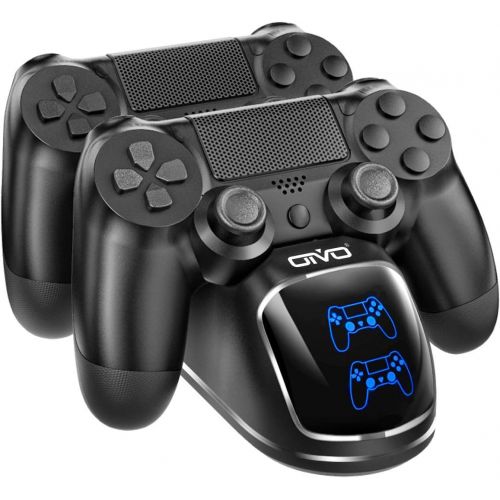  [아마존베스트]PS4 Controller Charger Dock Station, OIVO Controller Charging Dock with Upgraded 1.8Hours-Charging Chip, Charging Dock Station Compatible with Playstation 4 Controller (Regular/Sli