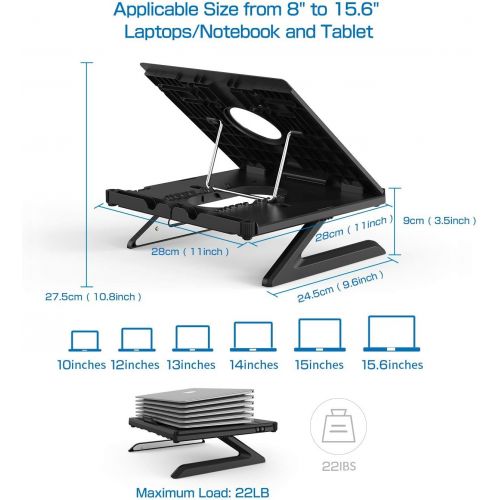  [아마존베스트]OImaster Olmaster Laptop Stand, Muti-Angle Adjustable Portable Foldable Laptop Stand with Heat-Vent, Ergonomic Laptop Stand Riser for Desk Compatible with MacBook, Air, Pro, Surface Laptop