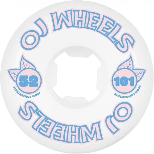  OJ III Skateboard Wheels 52mm from Concentrate Hardline 101A White/Blue