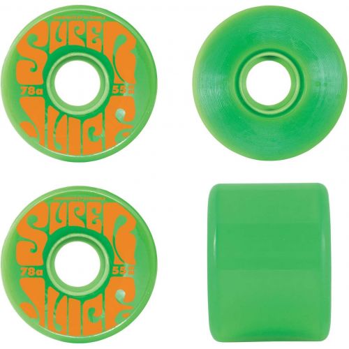  OJ Wheels OJ III Skateboard Cruiser Wheels Mini Super Juice Green 55mm 78A