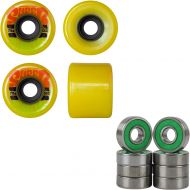 OJ Wheels Skateboard Wheels Mini Super Juice 55mm 78A Soft Jamaican + ABEC 7 Bearings