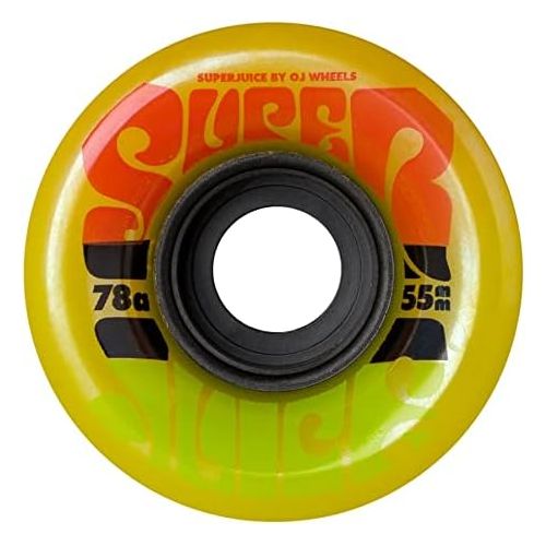  OJ Wheels OJ Skateboard Wheels Mini Super Juice 55mm 78A Jamaican Bones Reds Bearings