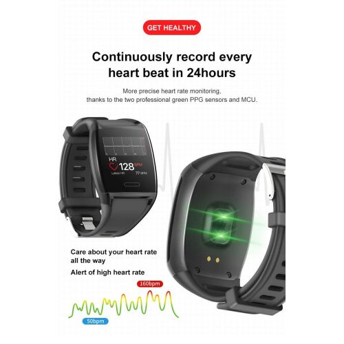  OJBDK Smart Fitness Tracker, Activity Watch Waterproof, Smart Band with Step Counter, Sleep Watch, Calorie Counter Watch Fitness Tracker HR