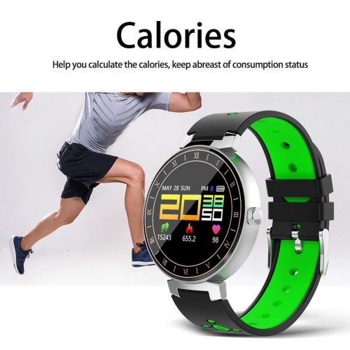  OJBDK Fitness Tracker, Activity Tracker with Heart Rate Monitor, Blood Pressure Blood Oxygen Monitor Smart Health Bracelet Sport Activity Fitness Tracker with Waterproof Pedometer
