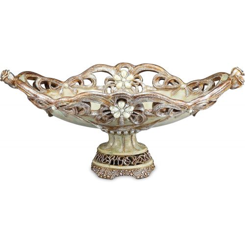  OK Lighting Vintage Decorative Fruit Bowl, Rose