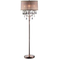 OK Lighting OK LIGHTING OK-5126F OK-5126f Rosie Crystal Floor Lamp Deer Antler Inspired, 18 x 18 x 62