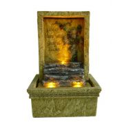 OK Lighting FT-1207/1L Tabletop Graceful Led Fountain, 6 x 4.5 x 9