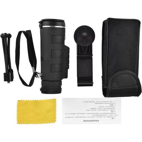  [아마존베스트]OKBY Monocular Telescope 40x Mobile Phone Monocular Kit Telescope Phone Clip Tripod Bag Accessories