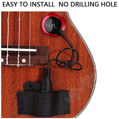  [아마존베스트]OKBY Guitar Pickup Piezo Contact Microphone Pickup for Guitar Ukulele Erhu Banjo Musical Instrument