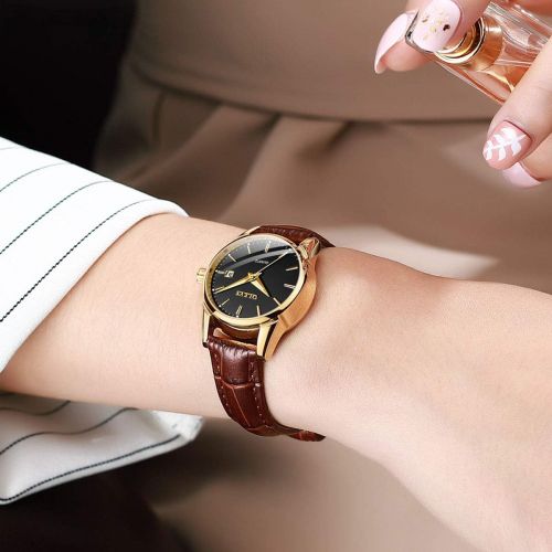  [아마존 핫딜]  [아마존핫딜]Men Women Watches Brown Leather-OLEVS Classic Analog Quartz Watch Week Date Casual Luminous Black/Blue/White Dial 3ATM Waterproof Wrist Watch Lovers