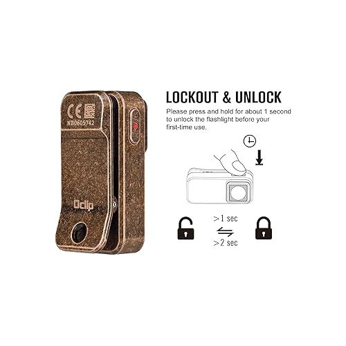  OLIGHT Oclip Rechargeable EDC Flashlight 300 Lumens Dual Light Sources Compact Pocket Clip Light, Convenient Type C Charging, Portable Magnetic for Night Working, Cycling, Emergency, Signaling Tool