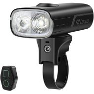 OLIGHT RN 2000 LED Rechargeable Bike Light, 2000 Lumens and 557ft Max Throw Waterproof Bicycle Headlight with Spot&Flood Beams, Remote Control, Type-C and Smart Sensor, for Mountain and Urban Riding