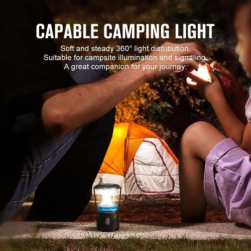  OLIGHT Olantern Mini 150 Lumens LED MCC Rechargeable Lantern Flashlight, 4 Dimmable Modes, 360-Degree Beam Perfect Mini Lantern for Hunting, Camping, Fishing, Emergencies, Home（Jet