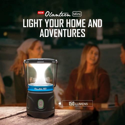  OLIGHT Olantern Mini 150 Lumens LED MCC Rechargeable Lantern Flashlight, 4 Dimmable Modes, 360-Degree Beam Perfect Mini Lantern for Hunting, Camping, Fishing, Emergencies, Home（Jet