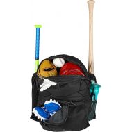 OLIVIA & AIDEN Youth Baseball Bag Backpack | 2 Bat pockets | Sports and Athletic Bag Storage for Softballs, Mitts, Helmets, Gloves, Cleats, Hats | Bat Bag Sports Equipment Travel Bag