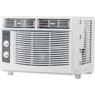 OLYM STORE 5000 BTU Window Air Conditioner, Energy Saving AC Unit with 7 Speeds, 2 Cool and Fan Settings, Washable Filter & Installation Kit Leaf Guards, 110V/60Hz, White