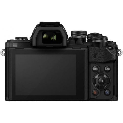  Olympus OM-D E-M10 Mark II Mirrorless Camera with 14-42mm II R Lens (Black)