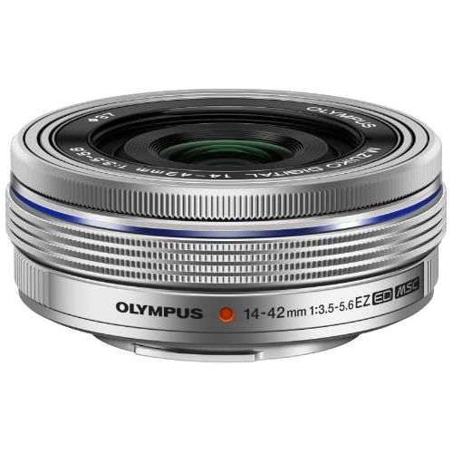  Olympus M.Zuiko Digital ED 14-42mm F3.5-5.6 EZ Lens, for Micro Four Thirds Cameras (Silver)