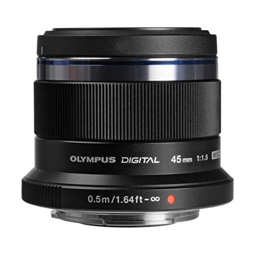  Olympus M.Zuiko Digital 45mm F1.8 Lens, for Micro Four Thirds Cameras (Black)