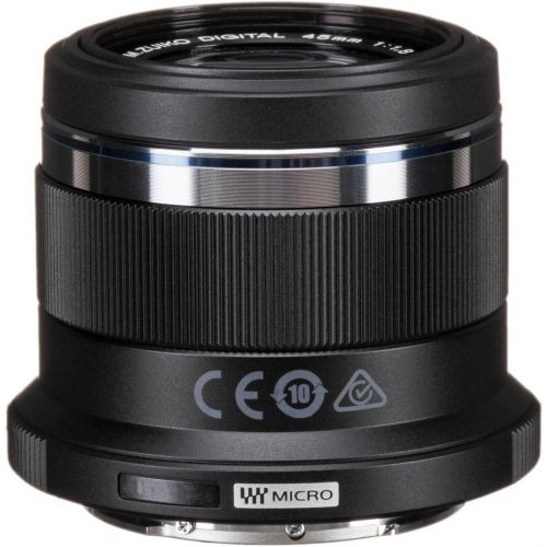  Olympus M.Zuiko Digital 45mm F1.8 Lens, for Micro Four Thirds Cameras (Black)