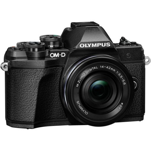  Olympus OM-D E-M10 Mark III Kit, Micro Four Thirds System Camera (16 Megapixel, 5-Axis Image Stabilisation, Electronic Viewfinder) + M.Zuiko 14-42 mm EZ Zoom Lens + M.Zuiko 40-150