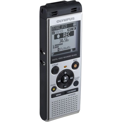  [아마존베스트]Olympus Voice Recorder WS-852 with 4GB, Automatic Mic Adjustment, Simple Mode, SILVER (V415121SU000)
