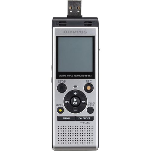  [아마존베스트]Olympus Voice Recorder WS-852 with 4GB, Automatic Mic Adjustment, Simple Mode, SILVER (V415121SU000)