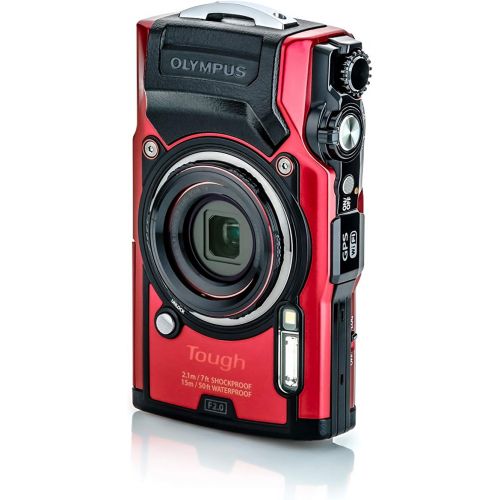  [아마존베스트]Olympus Tough TG-6 Waterproof Camera, Red