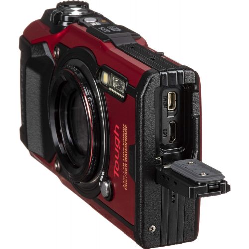  [아마존베스트]Olympus Tough TG-6 Digital Camera with Deluxe Accessory Bundle  Includes: SanDisk Ultra 64GB SDXC Memory Card + 2X Sellers Replacement Batteries with Charger + Adapter Tube + Much