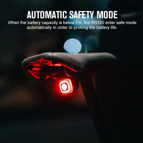  OLIGHT RN 120 Bike Lights, 120 Lumens Tail Light 260 Degree Visibility, 1500m Viewable Range, USB Rechargeable Bike Break Light, IPX6 Waterproof, Road and Urban Cyclists