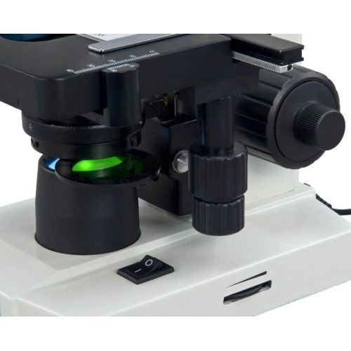  OMAX Digital Monocular Compound LED Microscope Built-in 1.3MP Camera 40X-1000X