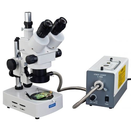  OMAX 150W Fiber Optic Cold Ring Light for Stereo Microscopes