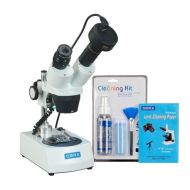 OMAX 20X-40X-80X Dual LED Binocular Stereo Microscope+5MP Camera+Cleanin