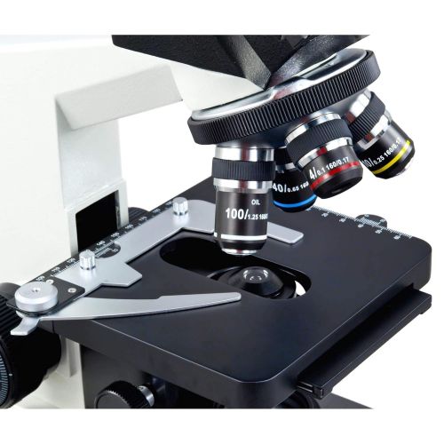  OMAX 40X-2000X Digital Binocular Biological Compound Microscope with Built-in 3.0MP USB Camera and Double Layer Mechanical Stage