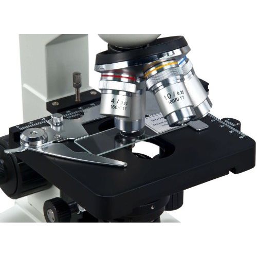  [아마존베스트]OMAX 40X-2000X Lab LED Binocular Compound Microscope with Double Layer Mechanical Stage and Coaxial Coarse/Fine Focusing Knob