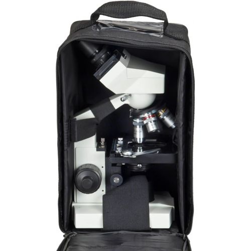  [아마존베스트]OMAX 40X-2500X Lab Binocular Biological Compound LED Microscope with Vinyl Carrying Case