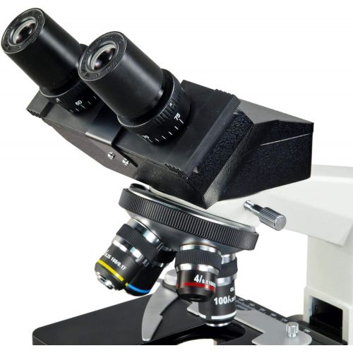  [아마존베스트]OMAX 40X-1000X Research Compound Binocular Microscope with Dry Darkfield Condenser