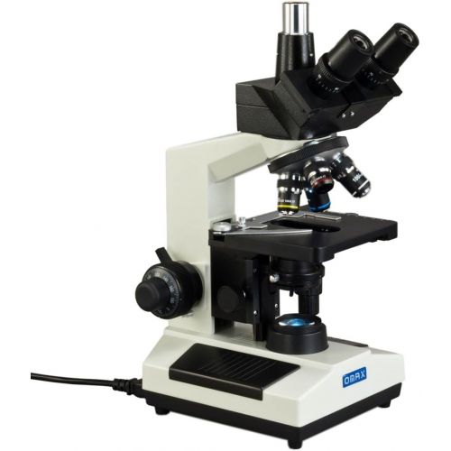  [아마존베스트]OMAX 40X-2500X Trinocular Biological Compound Microscope with Replaceable LED Light